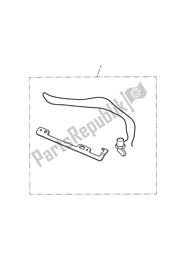 All parts for the Restrictor Kit, 34ps 360 Anti-tamper of the Triumph Bonneville & T 100 EFI 865 2007 - 2010