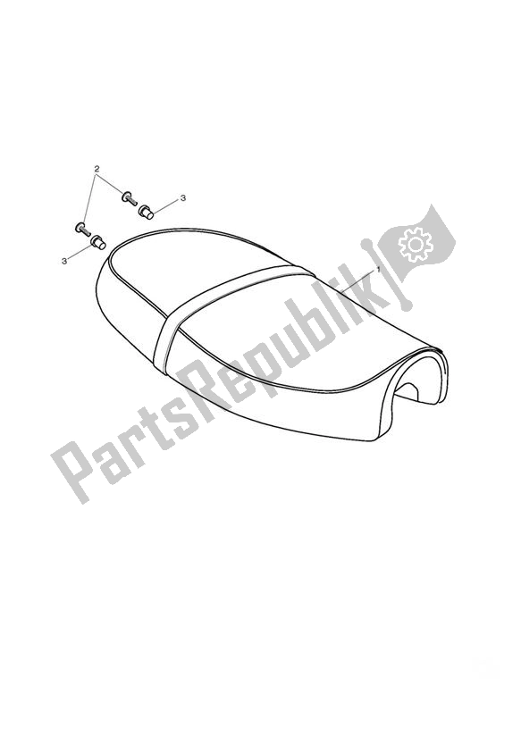 Wszystkie części do Siedzenie Triumph Bonneville & T 100 EFI 865 2007 - 2010