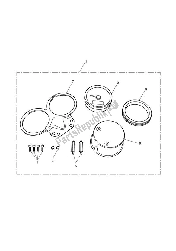 Todas las partes para Tacho Conversion Kit 426935 > de Triumph Bonneville & T 100 EFI 865 2007 - 2010