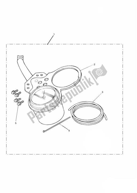 All parts for the Tachometer Kit > 426934 of the Triumph Bonneville & T 100 EFI 865 2007 - 2010