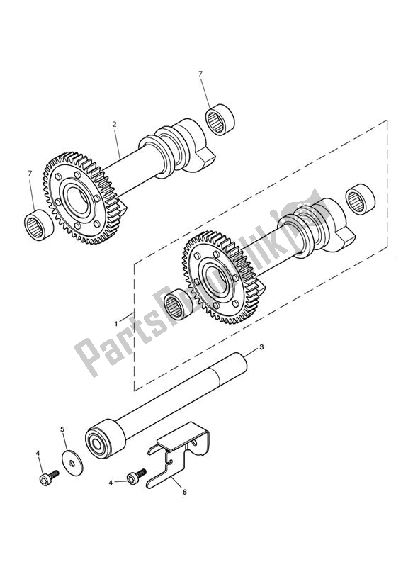 All parts for the Balancer of the Triumph Bonneville EFI VIN: > 380776 865 2007 - 2010