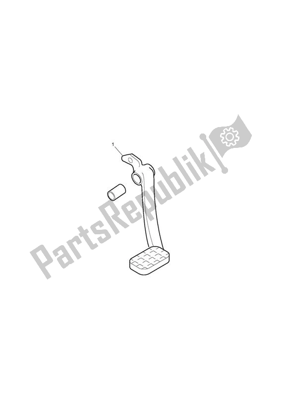 Tutte le parti per il Brake Pedal Kit, Chrome del Triumph Bonneville EFI VIN: > 380776 865 2007 - 2010