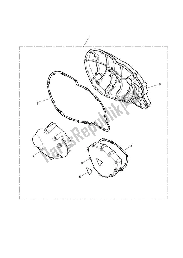 Tutte le parti per il Chrome Kit, Engine Covers del Triumph Bonneville EFI VIN: > 380776 865 2007 - 2010