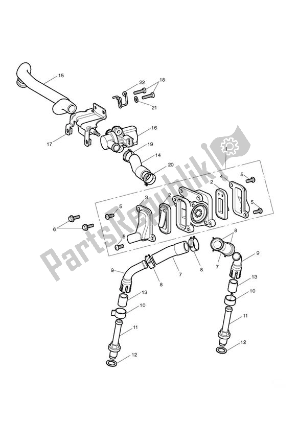 Tutte le parti per il Controllo Delle Emissioni del Triumph Bonneville EFI VIN: > 380776 865 2007 - 2010