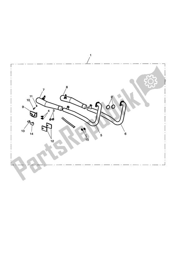 All parts for the Exhaust System Assy, Arrow 2:2 of the Triumph Bonneville EFI VIN: > 380776 865 2007 - 2010