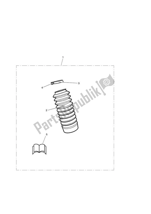 All parts for the Gaiter Kit, Forks of the Triumph Bonneville EFI VIN: > 380776 865 2007 - 2010