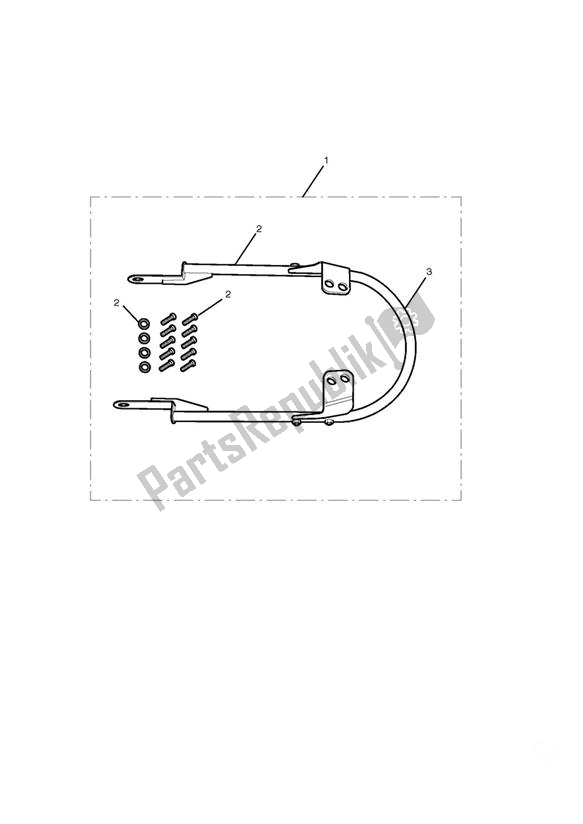 All parts for the Grab Rail Kit of the Triumph Bonneville EFI VIN: > 380776 865 2007 - 2010