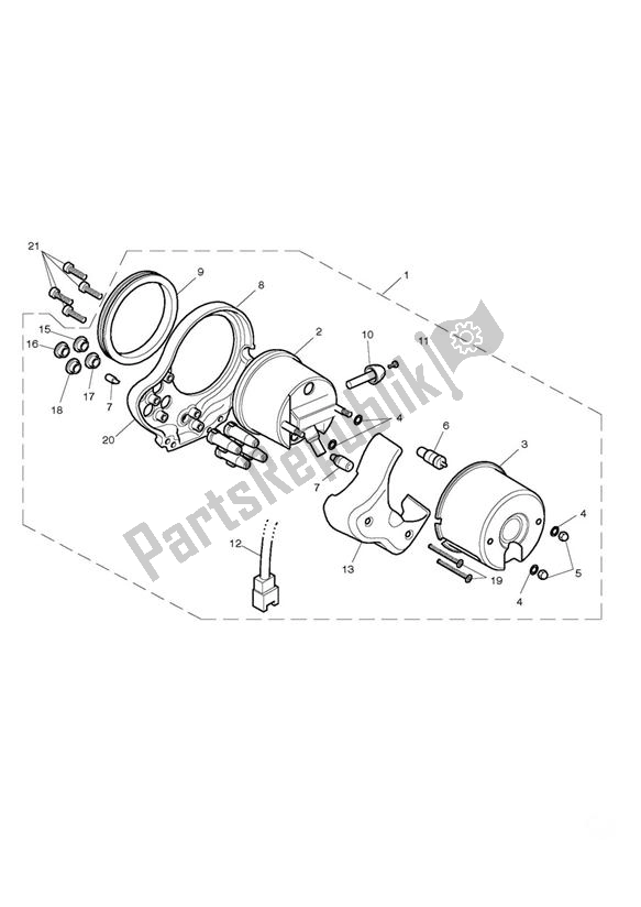 Tutte le parti per il Strumenti del Triumph Bonneville EFI VIN: > 380776 865 2007 - 2010