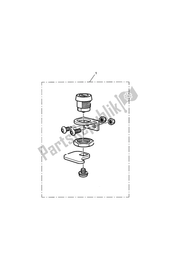 Tutte le parti per il Lock Kit, Quick Release Screen del Triumph Bonneville EFI VIN: > 380776 865 2007 - 2010