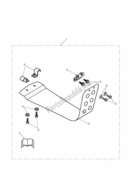 Tutte le parti per il Skid Plate Kit del Triumph Bonneville EFI VIN: > 380776 865 2007 - 2010