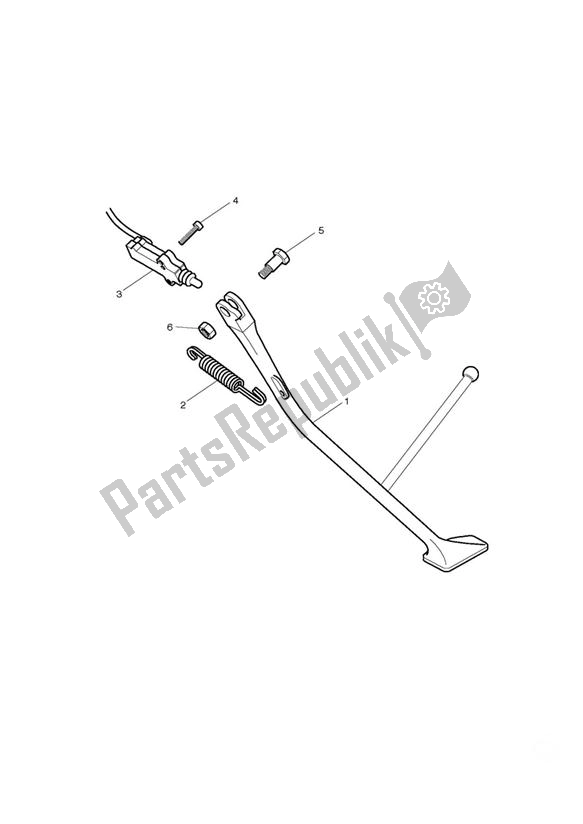 Tutte le parti per il Stand del Triumph Bonneville EFI VIN: > 380776 865 2007 - 2010