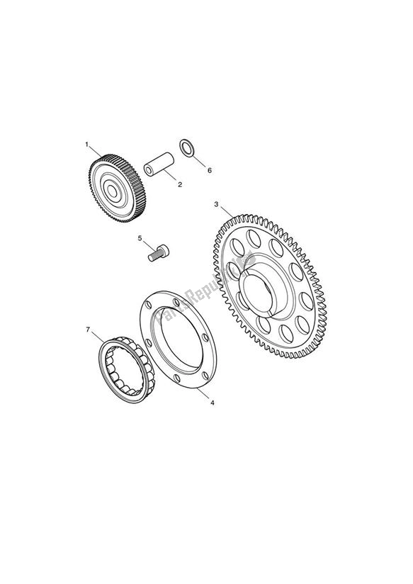 Tutte le parti per il Starter Drive del Triumph Bonneville EFI VIN: > 380776 865 2007 - 2010