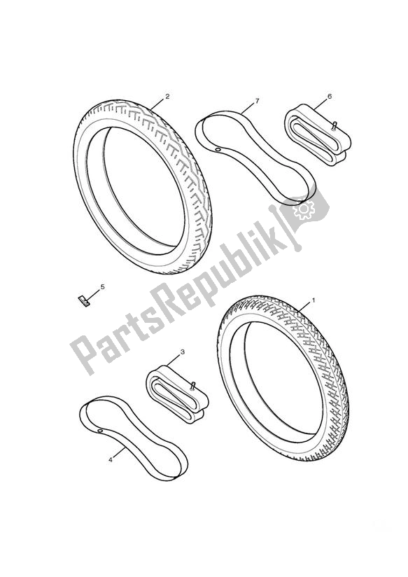 All parts for the Tyres, Valves & Balance Weights of the Triumph Bonneville EFI VIN: > 380776 865 2007 - 2010