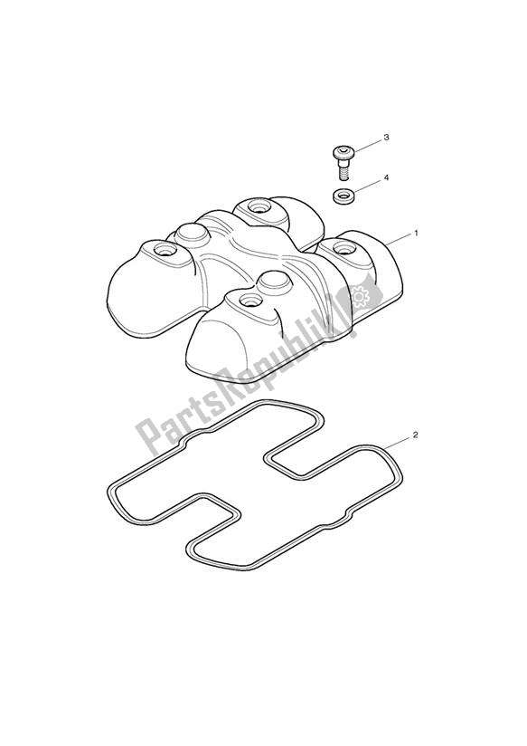 Tutte le parti per il Copertura Per Camma del Triumph Bonneville VIN: > 380777/ SE 865 2007 - 2010