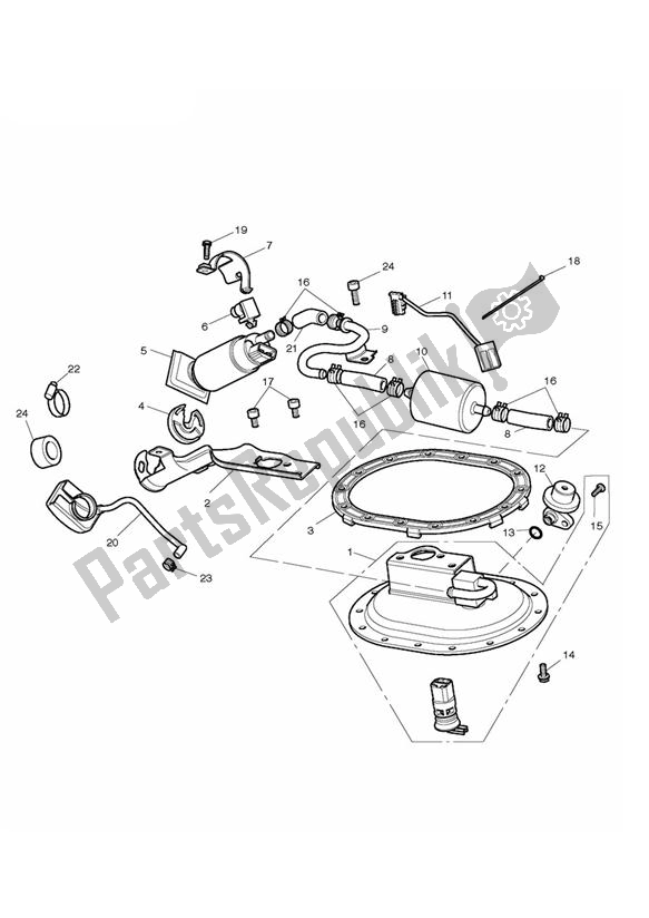 Todas las partes para Fuel Pump & Fittings de Triumph Bonneville VIN: > 380777/ SE 865 2007 - 2010