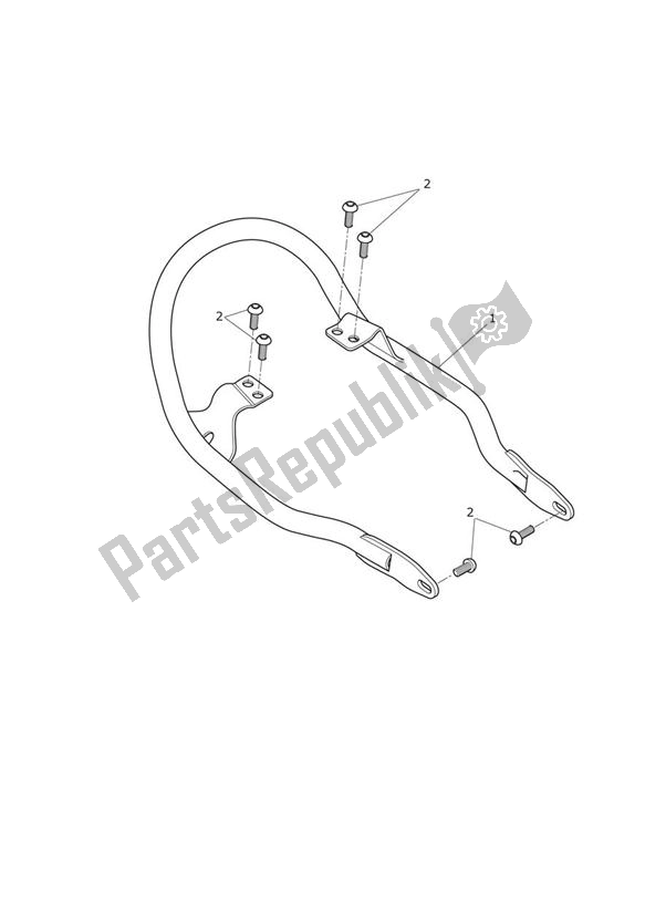 Tutte le parti per il Grab Rail - Bonneville Special Edition (my13) del Triumph Bonneville VIN: > 380777/ SE 865 2007 - 2010