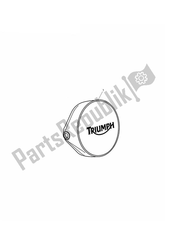 Todas las partes para Headlamp Cover Kit de Triumph Bonneville VIN: > 380777/ SE 865 2007 - 2010