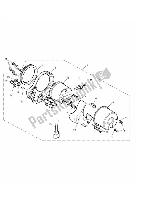 Todas las partes para Instruments - Bonneville > 436003 **see Tech News 118** de Triumph Bonneville VIN: > 380777/ SE 865 2007 - 2010