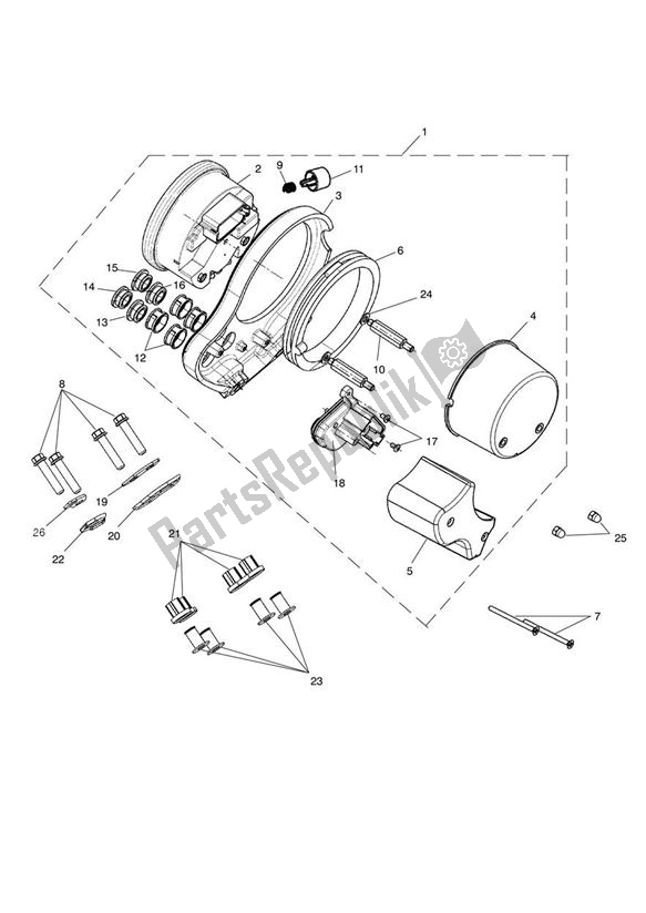 Todas las partes para Instruments - Bonneville 436004 > **see Tech News 118** de Triumph Bonneville VIN: > 380777/ SE 865 2007 - 2010