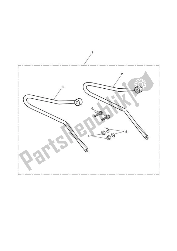 Todas las partes para Pannier Rail Kit de Triumph Bonneville VIN: > 380777/ SE 865 2007 - 2010