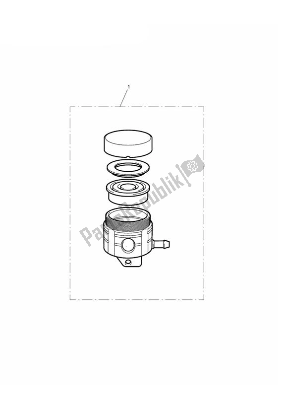 Todas las partes para Reservoir, Front Brake de Triumph Bonneville VIN: > 380777/ SE 865 2007 - 2010