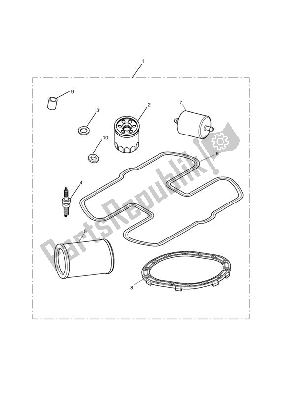 Todas las partes para Service Kit de Triumph Bonneville VIN: > 380777/ SE 865 2007 - 2010