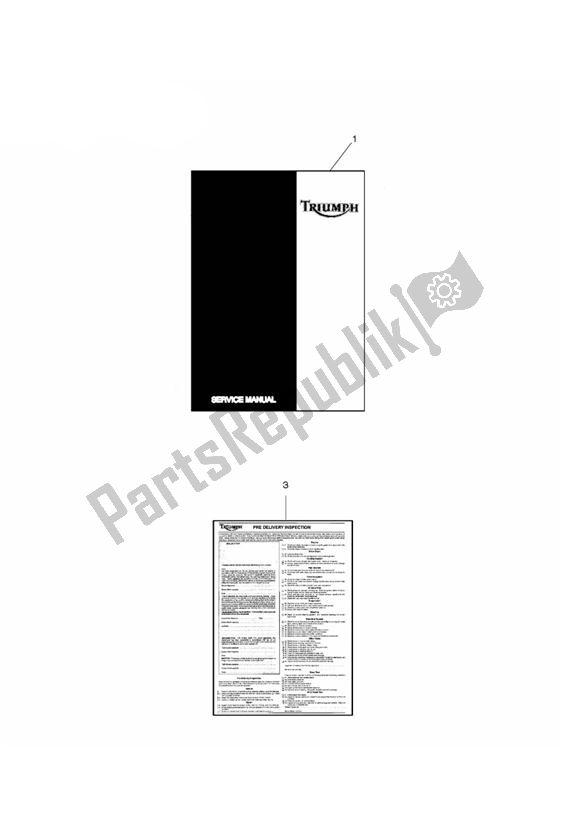 Todas las partes para Servicio De Literatura de Triumph Bonneville VIN: > 380777/ SE 865 2007 - 2010