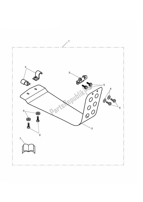 Todas las partes para Skid Plate Kit de Triumph Bonneville VIN: > 380777/ SE 865 2007 - 2010