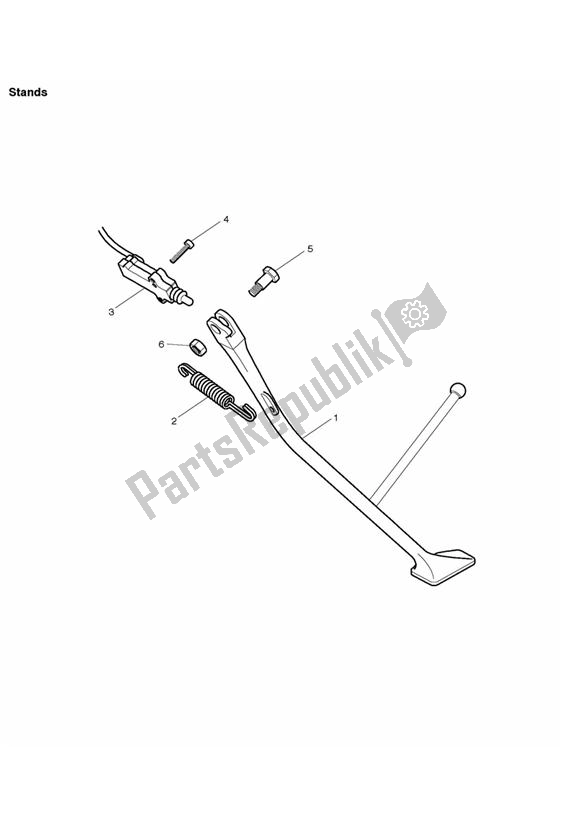 Todas las partes para Stands de Triumph Bonneville VIN: > 380777/ SE 865 2007 - 2010