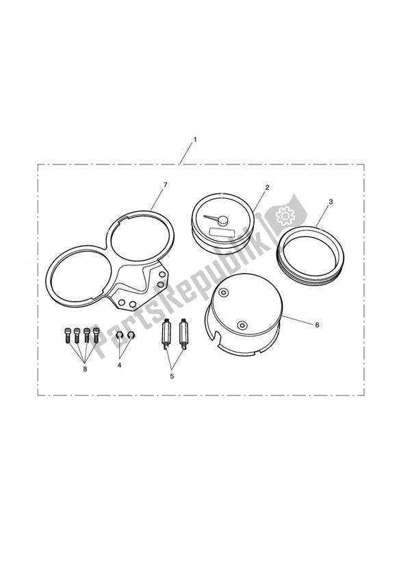 Tutte le parti per il Tacho Conversion Kit 426935 > del Triumph Bonneville VIN: > 380777/ SE 865 2007 - 2010