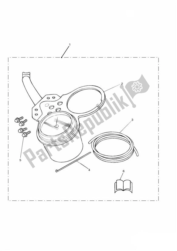 Toutes les pièces pour le Tachometer Kit > 426934 du Triumph Bonneville VIN: > 380777/ SE 865 2007 - 2010