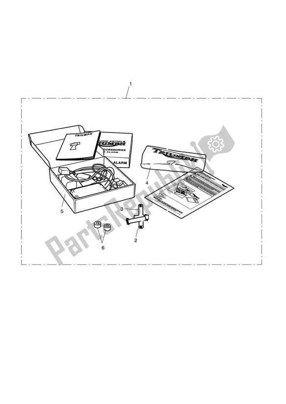 All parts for the Alarm Kit, S4, Sra Approved of the Triumph Bonneville VIN: > 380777 & SE 865 2007 - 2010