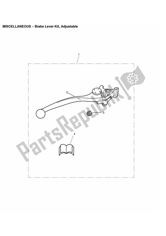 All parts for the Brake Lever Kit, Adjustable of the Triumph Bonneville VIN: > 380777 & SE 865 2007 - 2010