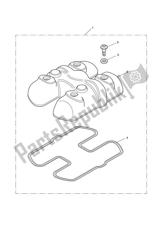 All parts for the Cam Cover Kit, Chrome of the Triumph Bonneville VIN: > 380777 & SE 865 2007 - 2010