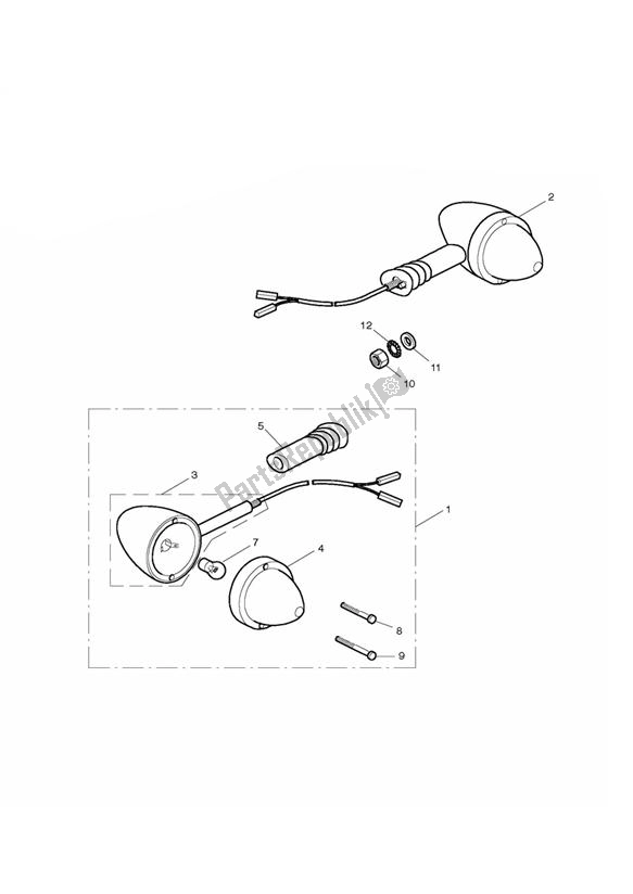 All parts for the Front Indicators of the Triumph Bonneville VIN: > 380777 & SE 865 2007 - 2010