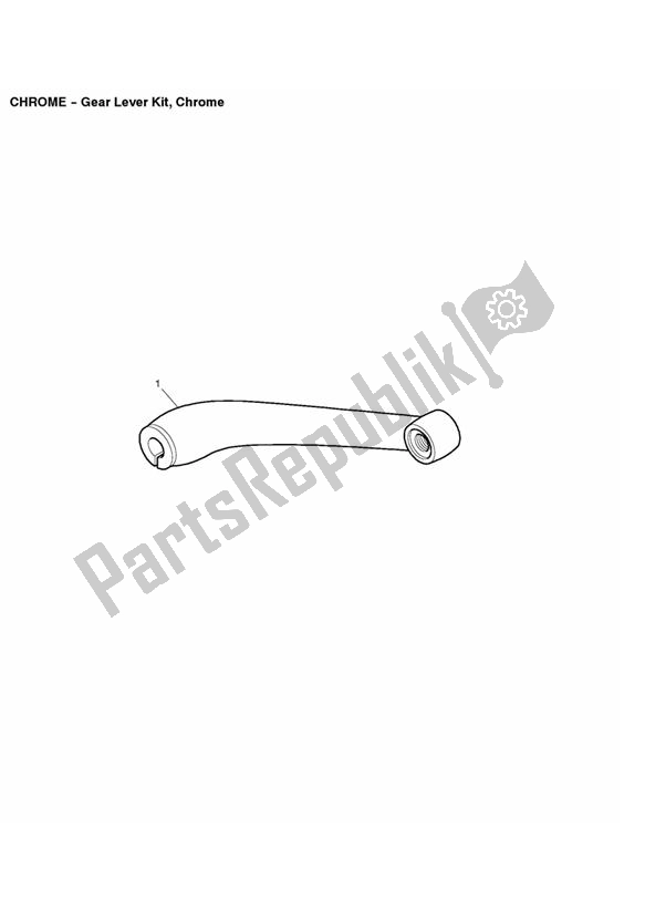 All parts for the Gear Lever Kit, Chrome of the Triumph Bonneville VIN: > 380777 & SE 865 2007 - 2010