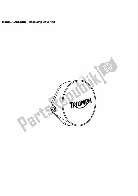 All parts for the Headlamp Cover Kit of the Triumph Bonneville VIN: > 380777 & SE 865 2007 - 2010