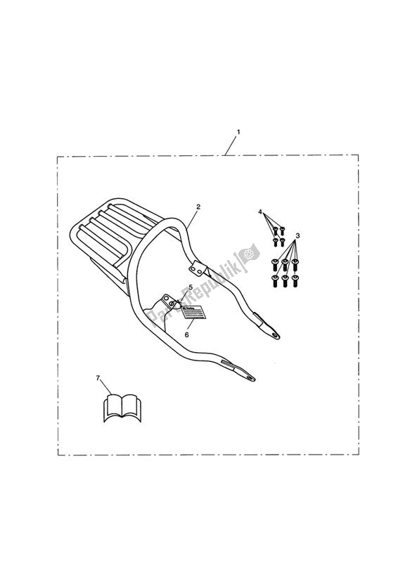 All parts for the Luggage Rack, Chrome of the Triumph Bonneville VIN: > 380777 & SE 865 2007 - 2010