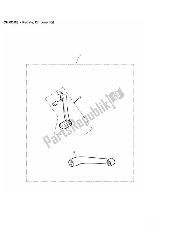 All parts for the Pedals, Chrome, Kit of the Triumph Bonneville VIN: > 380777 & SE 865 2007 - 2010