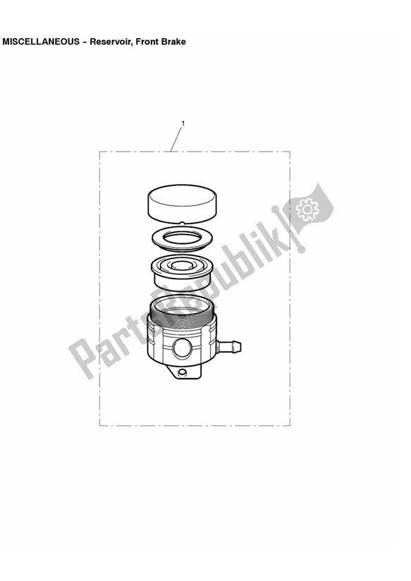 Todas las partes para Reservoir, Front Brake de Triumph Bonneville VIN: > 380777 & SE 865 2007 - 2010