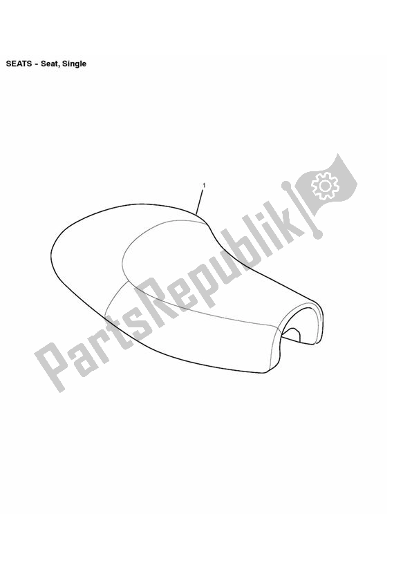 All parts for the Seat, Single of the Triumph Bonneville VIN: > 380777 & SE 865 2007 - 2010