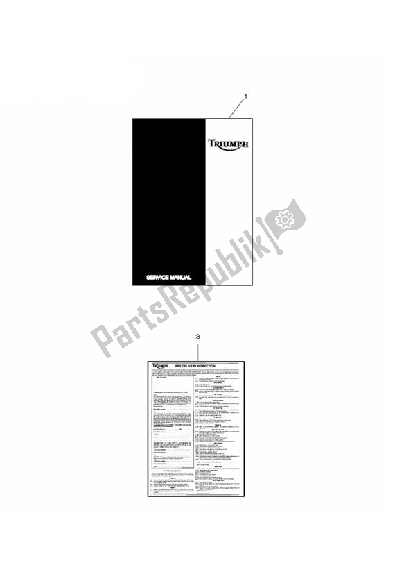 Toutes les pièces pour le Littérature De Service du Triumph Bonneville VIN: > 380777 & SE 865 2007 - 2010