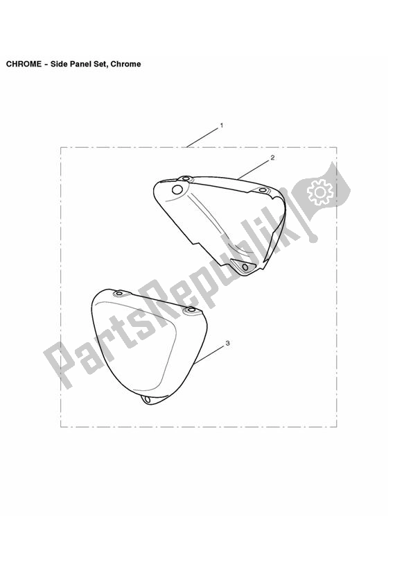 All parts for the Side Panel Set, Chrome of the Triumph Bonneville VIN: > 380777 & SE 865 2007 - 2010