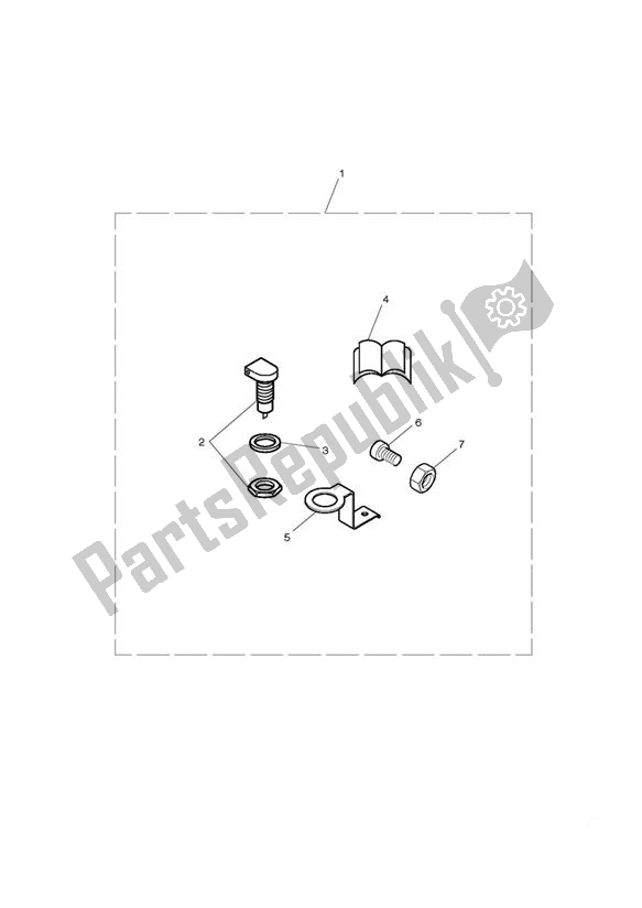 All parts for the Auxilliary Socket Kit, Type B of the Triumph Bonneville T 100 EFI 865 2007 - 2010