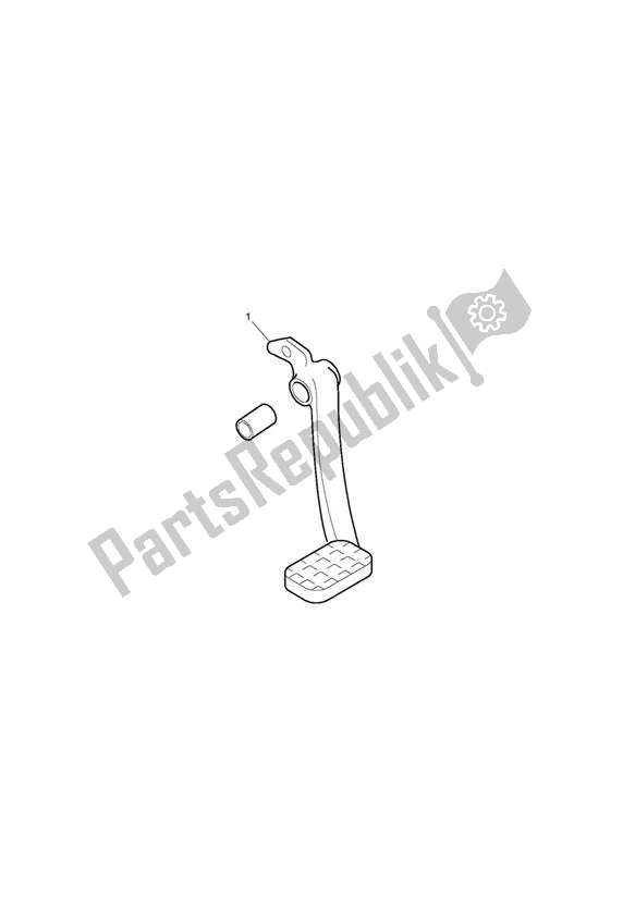 All parts for the Brake Pedal Kit, Chrome of the Triumph Bonneville T 100 EFI 865 2007 - 2010