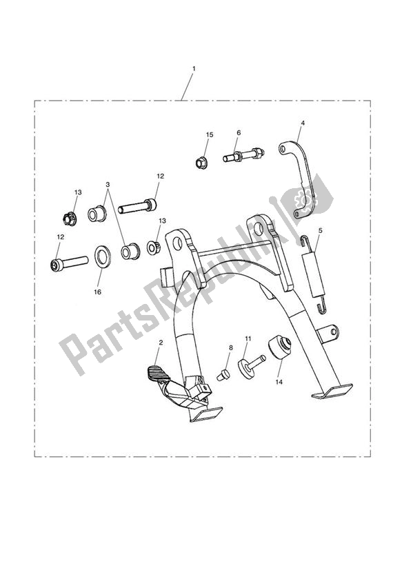 Todas las partes para Centre Stand Kit de Triumph Bonneville T 100 EFI 865 2007 - 2010