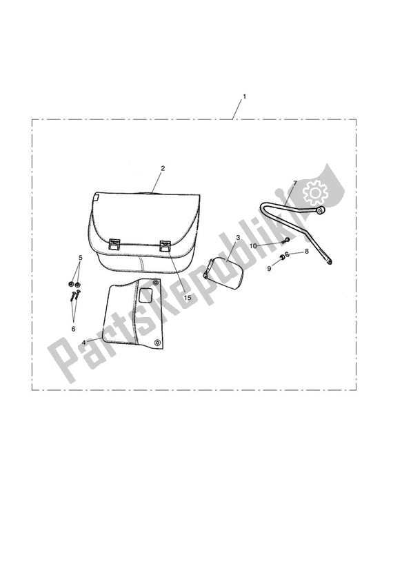 Todas las partes para City Bag Kit, Lh de Triumph Bonneville T 100 EFI 865 2007 - 2010