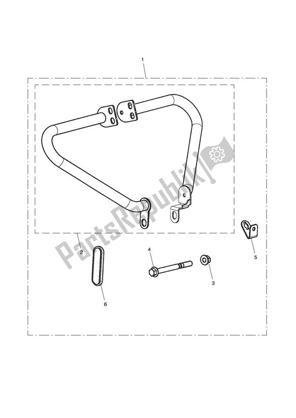 All parts for the Engine Dresser Bars of the Triumph Bonneville T 100 EFI 865 2007 - 2010