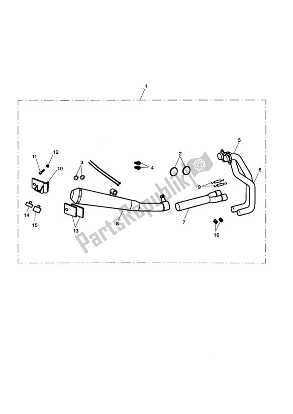 Todas las partes para Exhaust System Assy, Arrow 2:1 de Triumph Bonneville T 100 EFI 865 2007 - 2010