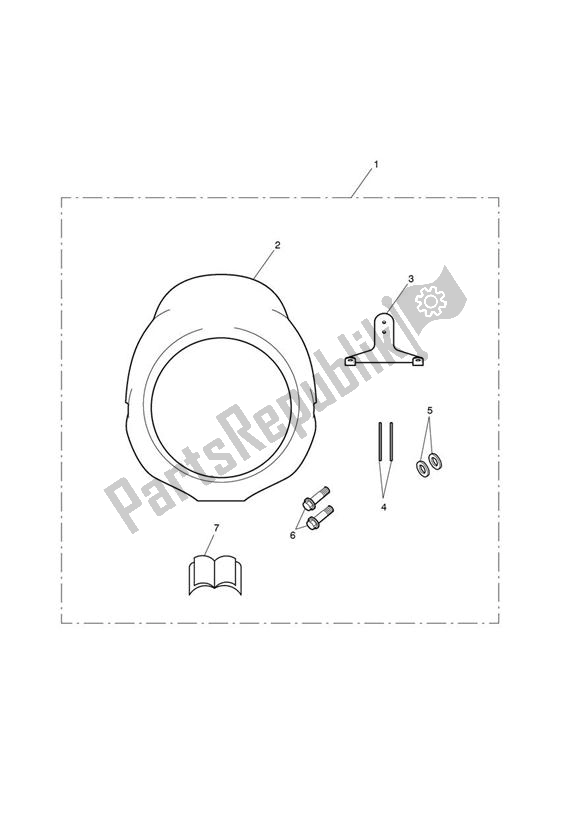 Todas las partes para Flyscreen Kit, Bonneville T100, 50th Anniversary Ltd Edition de Triumph Bonneville T 100 EFI 865 2007 - 2010